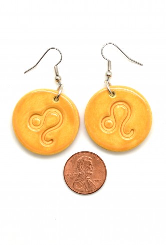 Leo Ceramic Earrings